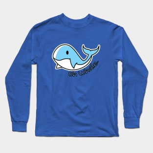 cute whale pun Long Sleeve T-Shirt